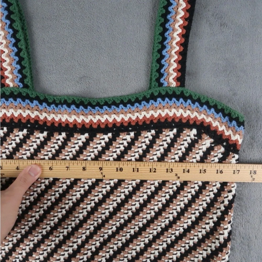 Veronica Beard Womens Livina Knit Cotton Crop Tank Top Brown Medium - Picture 6 of 13